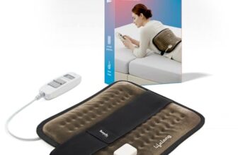 Lifelong Electric Heating Belt for Pain Relief | Heating Pad for Back, Shoulder, Knee, and Period Cramps | 3 Heat Settings with Auto Shut Off | 4-Layer Insulation for Safe & Comfortable Use (LLHB120)