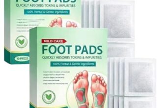 Herbal Detox Foot Patch with Bamboo Vinegar, Pack of 2