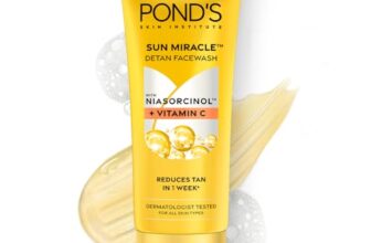 Pond’s Detan Face Wash for Tan Removal in Just 7 Days | Contains Vitamin C and Niacinamide | Facewash for All Skin Types, 100gm