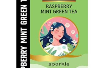 TE-A-ME Green Teabags Raspberry and Mint Flavour | Green Tea Bags 25 pcs