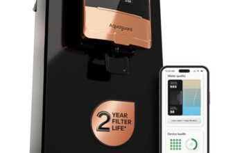 Aquaguard Ritz Pro RO+UV+Copper Water Purifier I Stainless Steel Tank | 2 year filter life | SMART Purifier | TDS Display | FilterLife & Water In take Tracker | With Mega Sediment filter