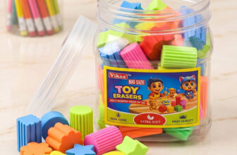 Vikas Big Size Toy Erasers -Multi-Shaped, Non-Toxic Extra Soft Pencil Rubbers for Kids Non-Toxic Eraser(Set of 1, Multicolor)