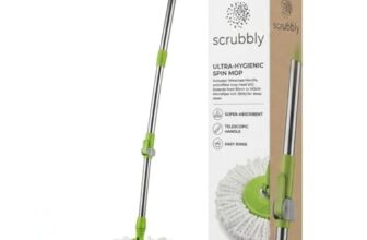 Scrubbly Round Floor Wiper | Ergonomic Circular Design | Durable Rubber Blade | Easy Water & Dirt Removal