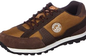Woodland Men’s Camel/Dbrown Leather Sneaker-7 UK (41 EU) (OGJ 4328022)