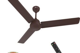 Orient Electric Kratos Neu | Superior Air Delivery |BEE 5 Star Rated | Low Power Consumption with 3 Year Warranty BLDC Motor with Remote 1200 mm Ceiling Fan(Chocolate Brown | Pack of 1)
