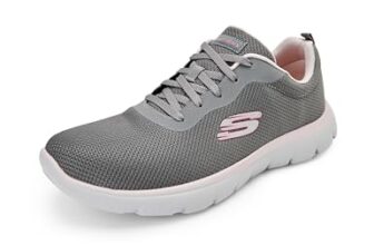 Skechers-Women’s Casual Shoes-SUMMITS-896219ID-CCPK-7 Charcoal/Pink