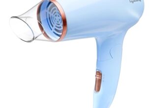Lifelong Hair Dryer for Women & Men | 1200W Foldable & Compact Hair Dryer Machine | 2 Heat Modes |Travel-Friendly & Portable |Perfect Blow Dry for Smooth, Frizz-Free Styling (Blue)