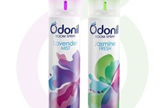 Odonil Air Freshener Room Spray – 440 ml Combo (Pack of 2, 220ml each) | Lavender Mist & Jasmine Fresh | Nature Inspired Fragrance for Home & Office | Long Lasting Fragrance | Instant Freshness