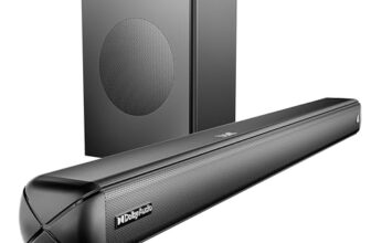 boAt Aavante 2.1 1600D / Orion Plus, Dolby Audio, 160W Signature Sound, 2.1CH Wired Subwoofer,Multiple Ports & EQ Modes, Bluetooth Sound bar, Home Theatre Soundbar Speaker (Premium Black)