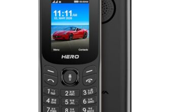 Lava Hero Shakti 2026 Dual Sim Keypad Mobile Phone (with Vibration Alert) | 1.8″ Display | Super Saving Battery Mode | Stylish Design | Number Talker | (Black)| Type-C