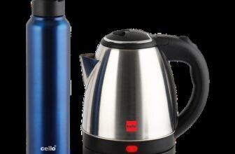 cello Quick Boil Lifestyle Kettle 1.5 L + Sippa 1000 ML Stainless Steel Water Bottle Electric Kettle(1.5 L, Silver)