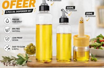 Jaybalaji 250 ml, 500 ml, 1000 ml Cooking Oil Dispenser Set(Pack of 3)