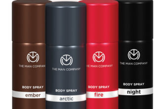 THE MAN COMPANY The Power Quad Deodorant Set – Arctic, Night, Fire and Ember Body Sprays Deodorant Spray  –  For Men(600 ml, Pack of 4)