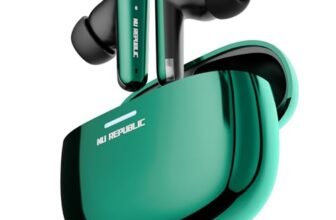 Nu Republic Epic X4 with 52 Hour Playtime, X-Bass® Technology, 13mm Neodymium Drivers, ENC Mics, Dual Mode, 40ms Low Latency, Quick Charge 15mins = 200 Mins Play TWS Earbuds (Green Envy)