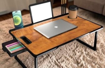hevenq Wood Portable Laptop Table(Finish Color – wood)