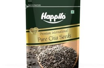 Happilo Premium Raw Chia Seeds 200g (Pack of 1) | Seeds for Eating | Healthy Snacks | Seeds for Weight Management | Nutrient-Rich Superfood, Rich in Omega-3 Fatty Acids, Fiber, Protein