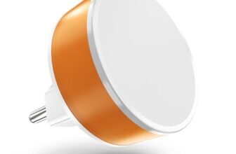 GM 3032 Nano LED Night Lamp, 0.5W Plug-in Night Light with Soft Ambient Glow for Bedroom, Kids Room, Hallway, Energy-Efficient, Long Life LED, Compact Design, White (1)
