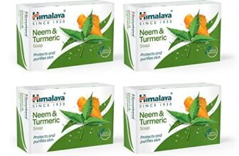 Himalaya Herbals Neem and Turmeric Soap, 125gm (Pack of 4) with Value Pack Save Rs.20