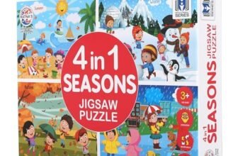 Ratna’s 4 in 1 Indian Seasons Jigsaw Puzzle for Kids. 4 Jigsaw Puzzles 35 Pieces Each