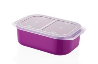HAPPI Multipurpose Plastic Airtight Masala Box for Kitchen, Fridge Storage Containers Spice, Grocery, Dry Fruits, Vegetable Food Storage Box (3000 ml – Purple)