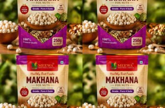 MEEWA 1 Kg Plain Makhana Makhana(4 x 250 g)