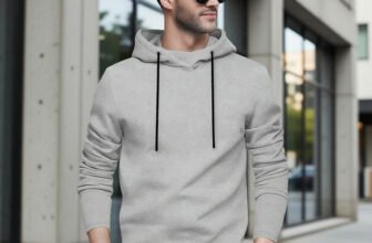 BLIVE Geometric Print Men Grey T-Shirt