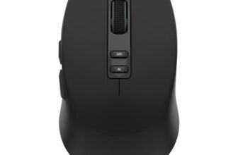 iBall GLIDR Ai1 Smart AI Wireless Mouse, Powered by ChatGPT AI Voice & Text Translation, Voice Typing, Centralized AI Software, 100+ Languages, Dual Mode (BT + 2.4GHz), Rechargeable Battery (Black)