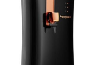 Aquaguard Ritz Stainless Steel Tank, 9-Stage RO+UV+Active Copper Tech Purifier | Up to 60% Water Savings | Suitable for Tanker, Borewell & Municipal Water