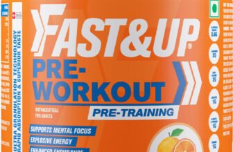 FAST&UP Pre Workout Supplement Boosted With Caffeine, Creatine, Alanine & Taurine Pre Workout(300 g, Orange)