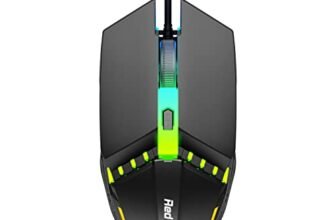 Redgear A-10 Wired Gaming Mouse with RGB LED, Lightweight and Durable Design, DPI Upto 2400, Compatible with Windows.