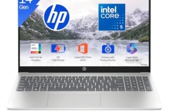 HP 15 (i5 14th Gen), Intel Core 5, 16GB RAM (Upgradeable), 512GB SSD, FHD, Anti-Glare, 15.6”/39.6cm, Win11, M365 Basic(1yr), Office24, Silver,1.59kg, fd0682tu, FHD Camera w/Shutter, Backlit Laptop