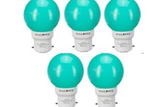 Halonix B22 0.5-Watt Led Night Bulb (Pack of 10, Green, Round)