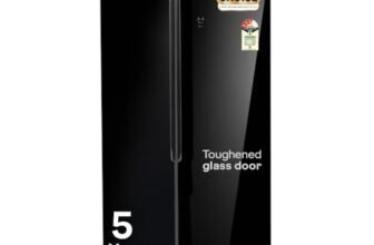 Godrej 540 L 3 Star 5 Years Comprehensive Warranty 4 Intelligent Modes|Toughened Glass Door|Frost Free SBS Inverter Refrigerator(2026 Model, RS EONVELVET 580C RID OP BK, Opera Black, 52141501SD03653)