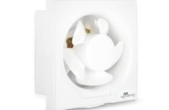 RR Signature Vento Deluxe 150 mm Exhaust Fan For Kitchen, Bathroom with Strong Air Suction, Rust Proof, Anti-Dust Shutters (White) I 3 Year Warranty