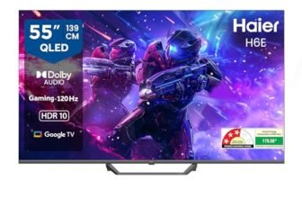 Haier H6E Series 139cm (55) 4K QLED Ultra HD Smart LED Google TV 55H6E