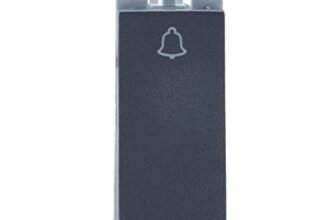Wipro Northwest Nowa 6A Bell Push, Silver Grey (pack of 10)