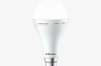 Bajaj LEDZ 12W Rechargeable Emergency Inverter LED Bulb | Cool Day Light | Upto 4 Hours Battery | B22D | 1 Year – Warranty (Pack of 1, White)