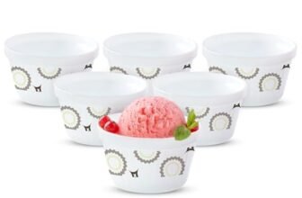 Larah by BOROSIL Ice Cream Bowl/Dessert Set(Set of 6) – Glass, 190 Ml (Cassata)