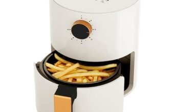 Lifelong Air Fryer for Home – 800W Small Airfryer Machine to Fry, Bake & Roast with Timer Control – Oil Free Fryer Machine – Electric with 360 Hot Air Circulation Technology (LLHF25)2.5 liter, White