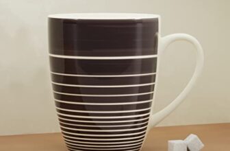 The Earth Store Brown Ring Coffee Mug Set of 1 Ceramic Mugs to Gift to Best Friend, Tea Mugs, Coffee Mugs,Microwave Safe (280 ml Each)