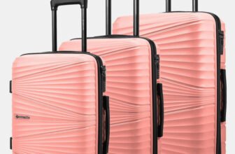 NASHER MILES Mumbai Hard-Sided Polypropylene Shell 55, 65 & 75cm Trolley Bags for Travel Cabin & Check-in Set 8 Wheels – 28 inch