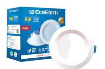 EcoEarth Bixy 8 Watt Led Junction & Concealed Downlight Warm White 3000K (Pack of 1)