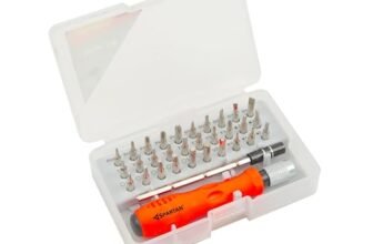 SPARTAN ISH-0408, 32-In-1 Mini Precision Screwdriver Bits Set with Magnetic Flexible Extension Rod, Screwdriver Set For Mobile, Laptop, Camera/Multipurpose Application, 1 Piece (Assorted Color)