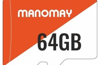 Manomay 64GB Micro Memory Card, High Speed Storage Card for Smartphones, Tablets, Cameras (64 GB)