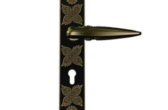 Godrej Mortise Lock | Handle Lock Set for Main & Bedroom Door| Arsa Udaan 350 mm Plate Handle | 240 mm Eco Lock Body | 60 mm Eco Pin Cylinder 1CK | Antique Brass| 5 Year Warranty
