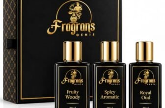 Fragrans Genie Signature Men’s Perfume Gift Set | 3 Luxury Extrait De Parfum (Royal Oud, Fruity Woody & Spicy Aromatic) | Long Lasting Premium Fragrance | Gift Set for Men | 20ml x 3 (60ml Total)