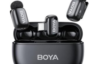 BOYA Mini 2 | Wireless mic for YouTube | Mic for Video Recording | Microphone for vlogging | Smart App Control with Strong Noise Reduction Upto -40dB, 48kHz/24-Bit Studio Sound Quality.