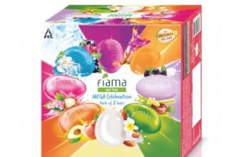 Fiama Gel Bar Mega Celebration Pack 1kg (125g Pack of 8) | 8 Unique Soap Variants | Moisturised Skin with 30% Smoothing Body Serum | Bathing Soap Gift Set for Women & Men | All Skin Types