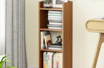 Lukzer 3 Layer Engineered Wood Multipurpose Rack Bookshelf Storage Organizer Stand (MR-010/Oak Brown/80x33x22cm)