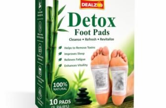 DEALZO Bamboo Detox Foot Pads | Overnight Foot Care Patches | Natural Foot Patch for Men & Women | 10 Pads (5 Pairs)